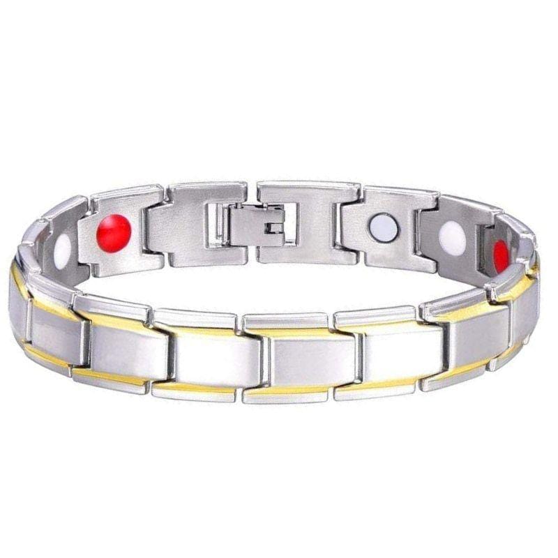 Bracelet Magnétique Argenté pour Homme - Mon Bracelet Homme