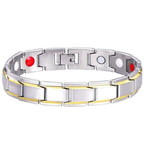 Bracelet Magnétique Argenté pour Homme - Mon Bracelet Homme
