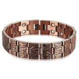 Bracelet Magnétique Motifs Original pour Homme en cuivre