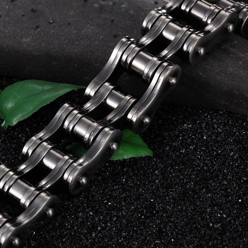 Bracelet Maillon Chaîne de Moto Homme en Acier - Mon Bracelet Homme
