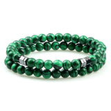 Bracelet Malachite 6mm Princeton pour Homme en Perles - Mon Bracelet Homme