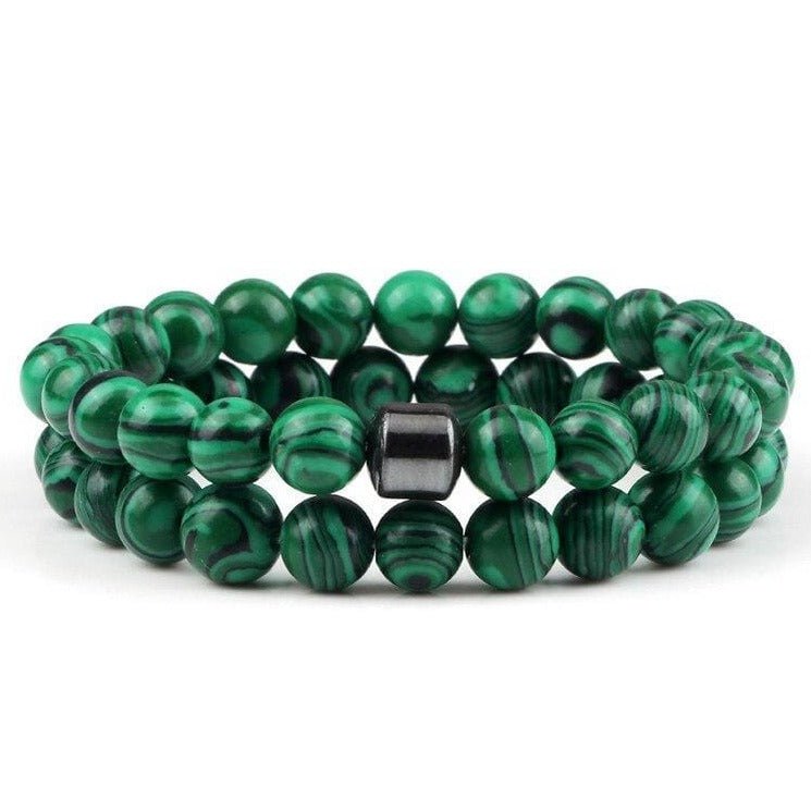Bracelet Malachite 8mm pour Homme en Perles - Mon Bracelet Homme