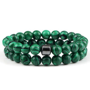 Bracelet Malachite 8mm pour Homme en Perles - Mon Bracelet Homme