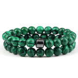 Bracelet Malachite 8mm pour Homme en Perles - Mon Bracelet Homme