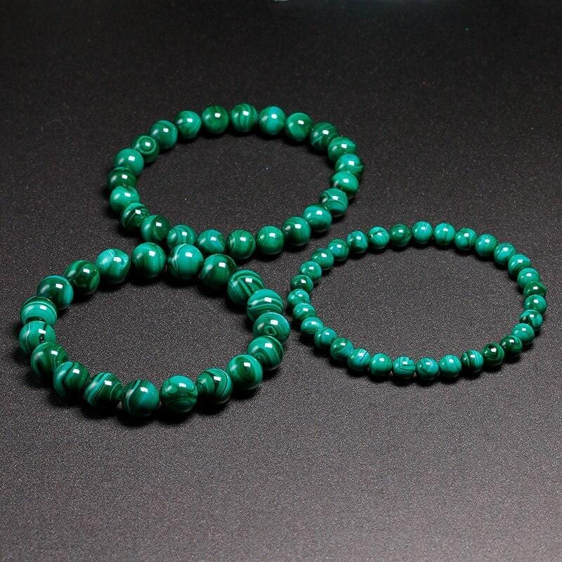 Bracelet Malachite Naturelle pour Homme en Perles - Mon Bracelet Homme