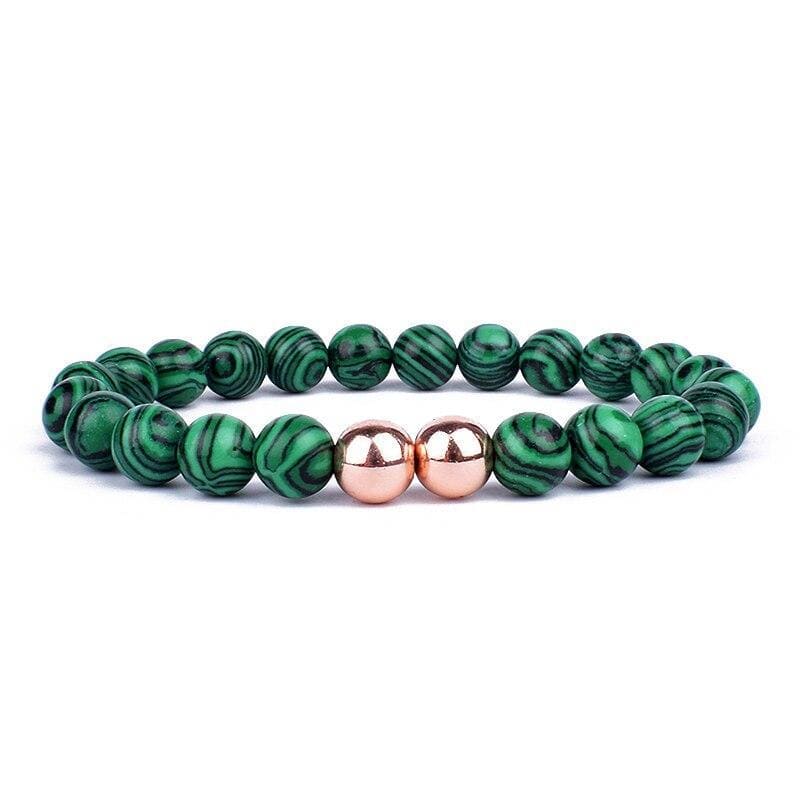 Bracelet Malachite Véritable Benson pour Homme - Mon Bracelet Homme
