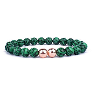 Bracelet Malachite Véritable Benson pour Homme - Mon Bracelet Homme