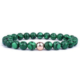 Bracelet Malachite Véritable Flynn pour Homme en Perles