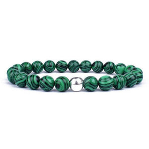 Bracelet Malachite Véritable Homme en Perles - Mon Bracelet Homme