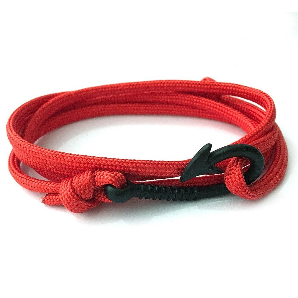 Bracelet Marin avec Hameçon en Corde - Mon Bracelet Homme