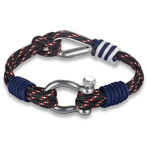 Bracelet Marin avec Manille en Corde - Mon Bracelet Homme