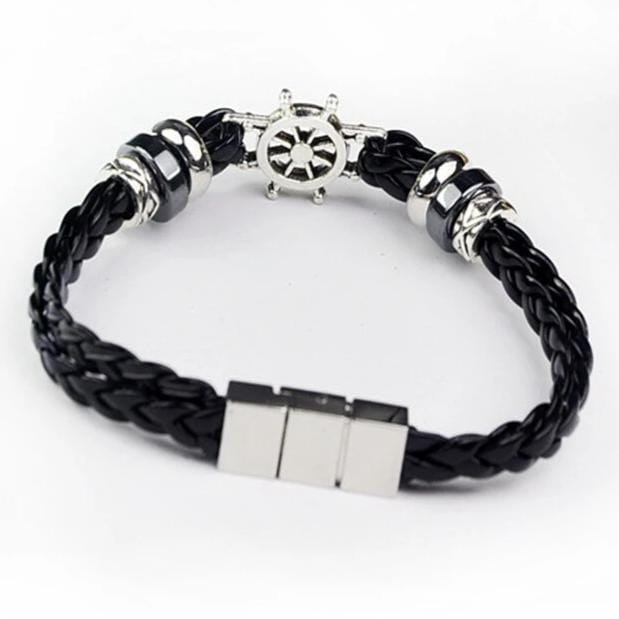 Bracelet Marin Volant de Bateau en Cuir - Mon Bracelet Homme