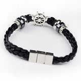 Bracelet Marin Volant de Bateau en Cuir - Mon Bracelet Homme