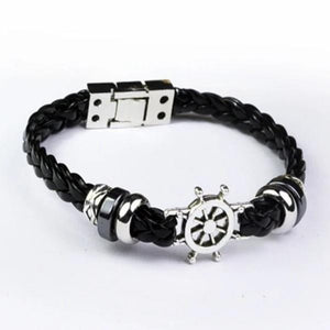 Bracelet Marin Volant de Bateau en Cuir - Mon Bracelet Homme