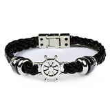 Bracelet Marin Volant de Bateau en Cuir