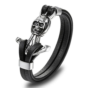 Bracelet Nautique Tête de Mort - Mon Bracelet Homme