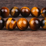 Bracelet oeil de tigre 10mm en perle pour homme - Mon Bracelet Homme