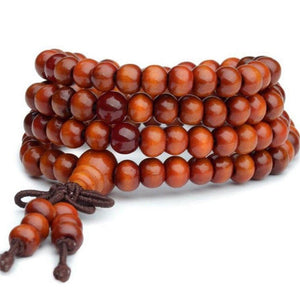 Bracelet Perle de Bois Rouge pour Homme - Mon Bracelet Homme