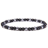 Bracelet Perle Hématite Pierre Naturelle 4Mm pour Homme - Mon Bracelet Homme