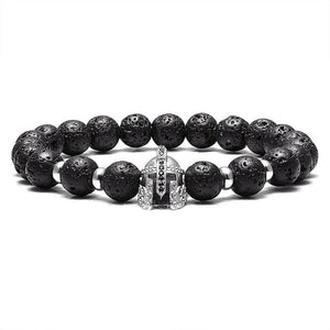 Bracelet Perles Âme de Gladiateur en Pierre - Mon Bracelet Homme