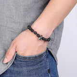 Bracelet Perles Âme de Gladiateur en Pierre - Mon Bracelet Homme