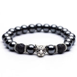 Bracelet Perles Hématite Homme en Pierre