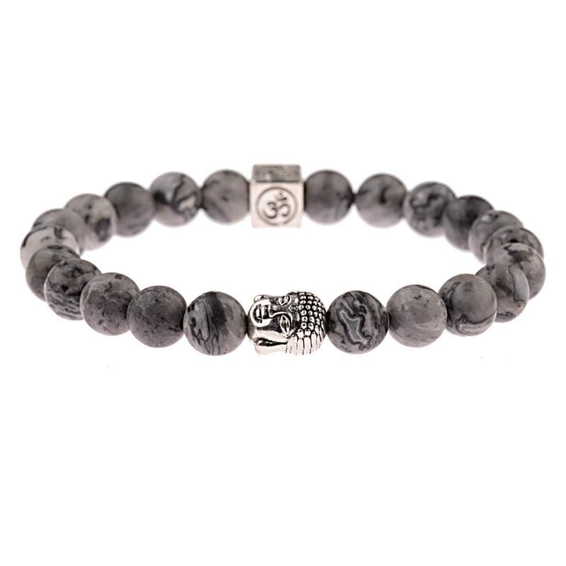 Bracelet Perles Homme Bouddha Pierre Naturelle - Mon Bracelet Homme