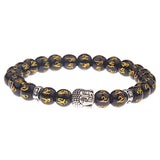 Bracelet Perles Homme bouddha Prière en Pierre - Mon Bracelet Homme