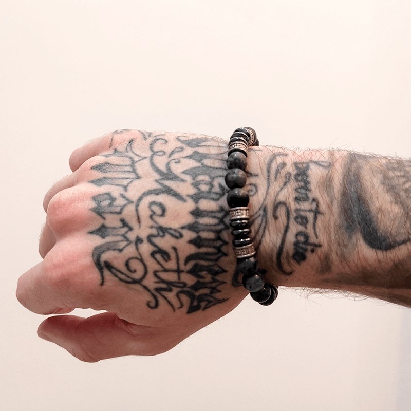 Bracelet Perles Homme Chic & Élégant en Pierre - Mon Bracelet Homme