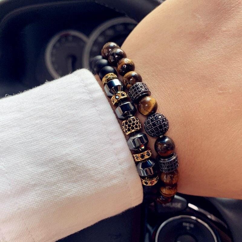Bracelet Perles Homme Chic & Tendance en Pierre - Mon Bracelet Homme
