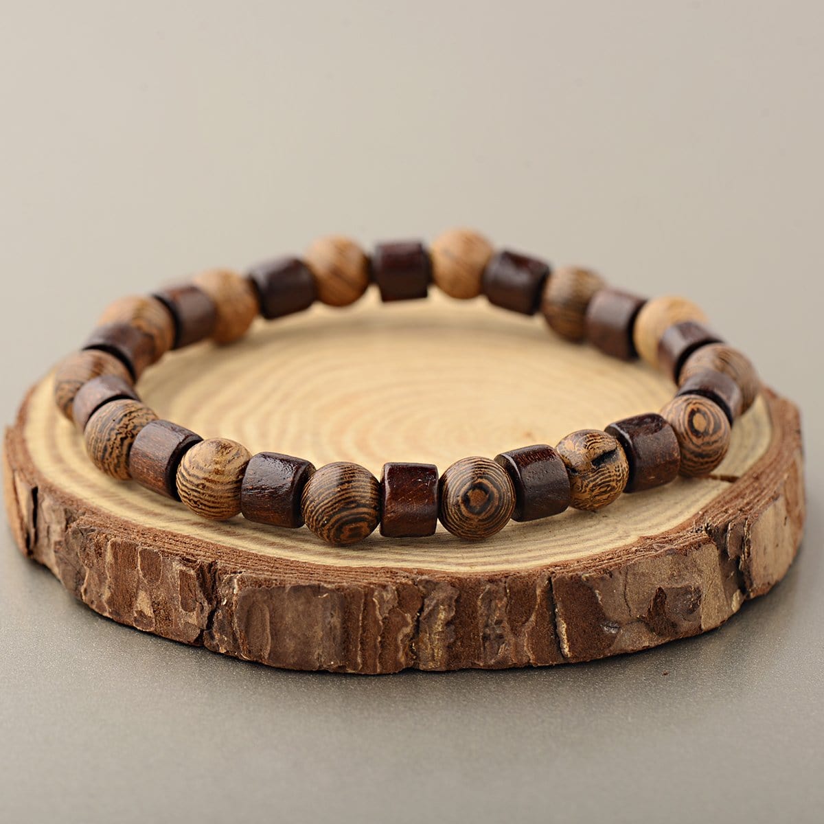 Bracelet Perles Homme en Bois - Mon Bracelet Homme