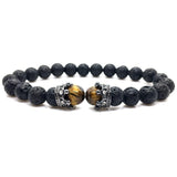 Bracelet Perles Homme en Pierres Volcanique - Mon Bracelet Homme