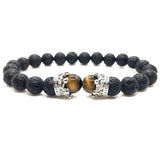 Bracelet Perles Homme en Pierres Volcanique - Mon Bracelet Homme
