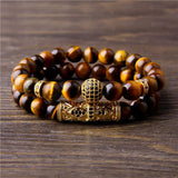 Bracelet Perles Homme Œil de tigre - Mon Bracelet Homme