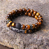 Bracelet Perles Homme Œil de tigre - Mon Bracelet Homme