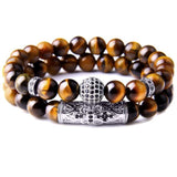 Bracelet Perles Homme Œil de tigre - Mon Bracelet Homme
