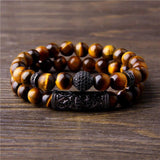 Bracelet Perles Homme Œil de tigre - Mon Bracelet Homme