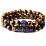 Bracelet Perles Homme Œil de tigre - Mon Bracelet Homme