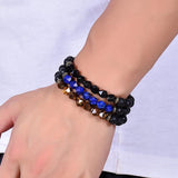 Bracelet Perles Homme Pierres de lave - Mon Bracelet Homme
