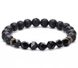 Bracelet Perles Homme Pierres de lave - Mon Bracelet Homme
