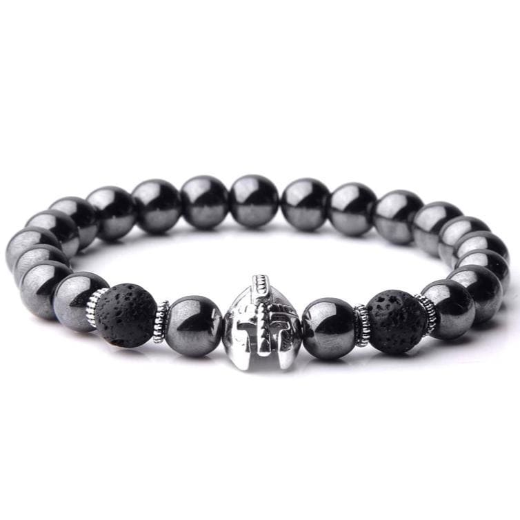 Bracelet Perles Homme Spartiate en Pierre - Mon Bracelet Homme
