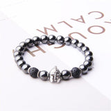 Bracelet Perles Homme Spartiate en Pierre - Mon Bracelet Homme