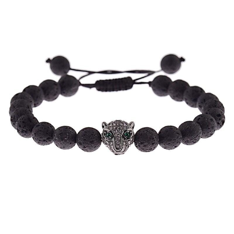 Bracelet Perles Léopard en Pierre - Mon Bracelet Homme