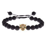 Bracelet Perles Léopard en Pierre - Mon Bracelet Homme