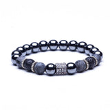 Bracelet Perles Magnétique en Pierre - Mon Bracelet Homme