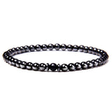 Bracelet Perles Minimaliste Pour Homme En Hématite - Mon Bracelet Homme