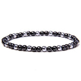 Bracelet Perles Minimaliste Pour Homme En Hématite
