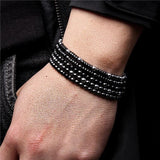 Bracelet Perles Minimaliste Pour Homme En Hématite - Mon Bracelet Homme