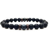 Bracelet Perles Pierre Volcanique Homme - Mon Bracelet Homme