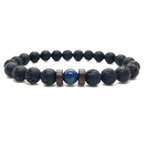 Bracelet Perles Pierre Volcanique Homme - Mon Bracelet Homme